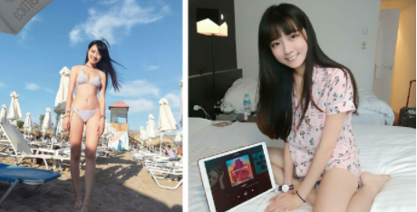 超甜美的台湾空姐！比基尼美腿照！